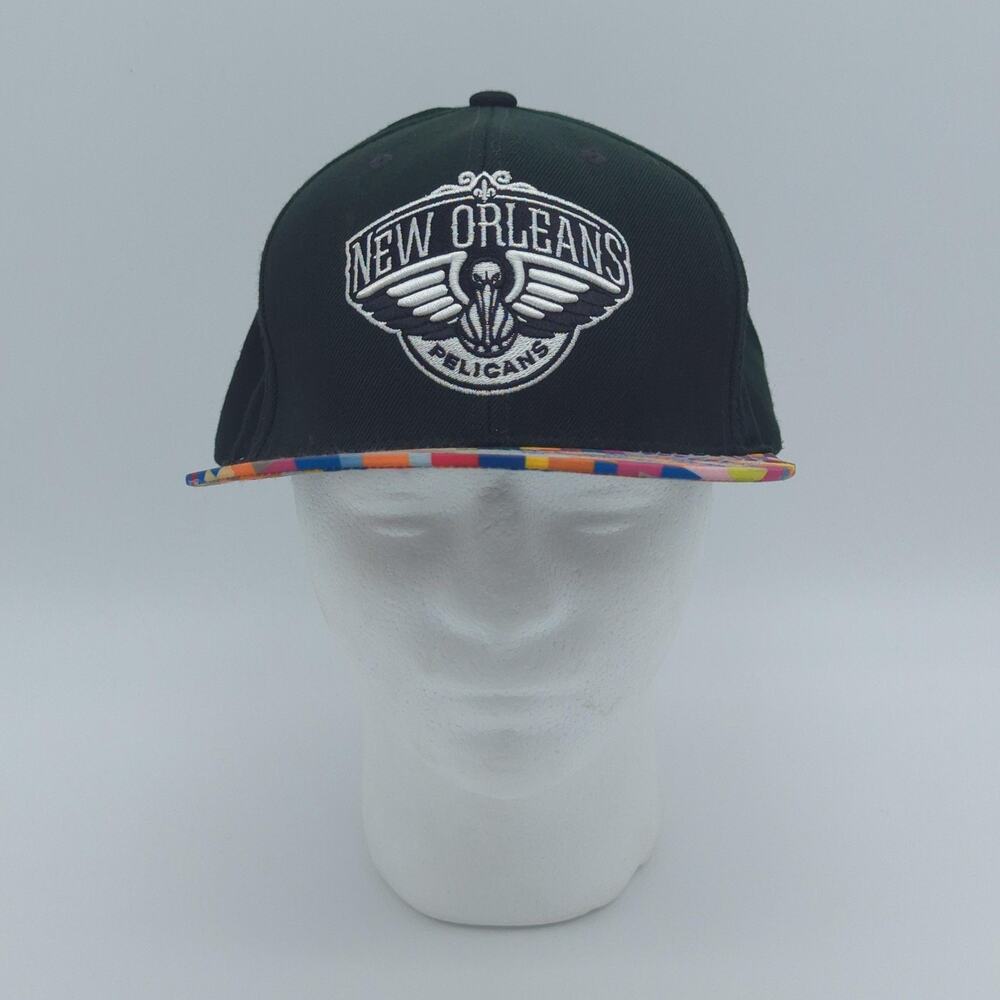 New Orleans Pelicans Hat Cap Snap Back Mitchell & Ness NBA Basketball Retro Mens